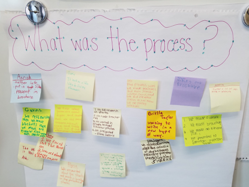 "What is the process? "board for a PBL activity