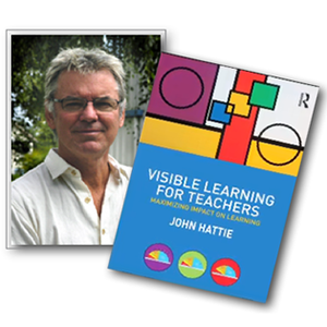 photo of author and cover of the book Visible Learning for Teachers
